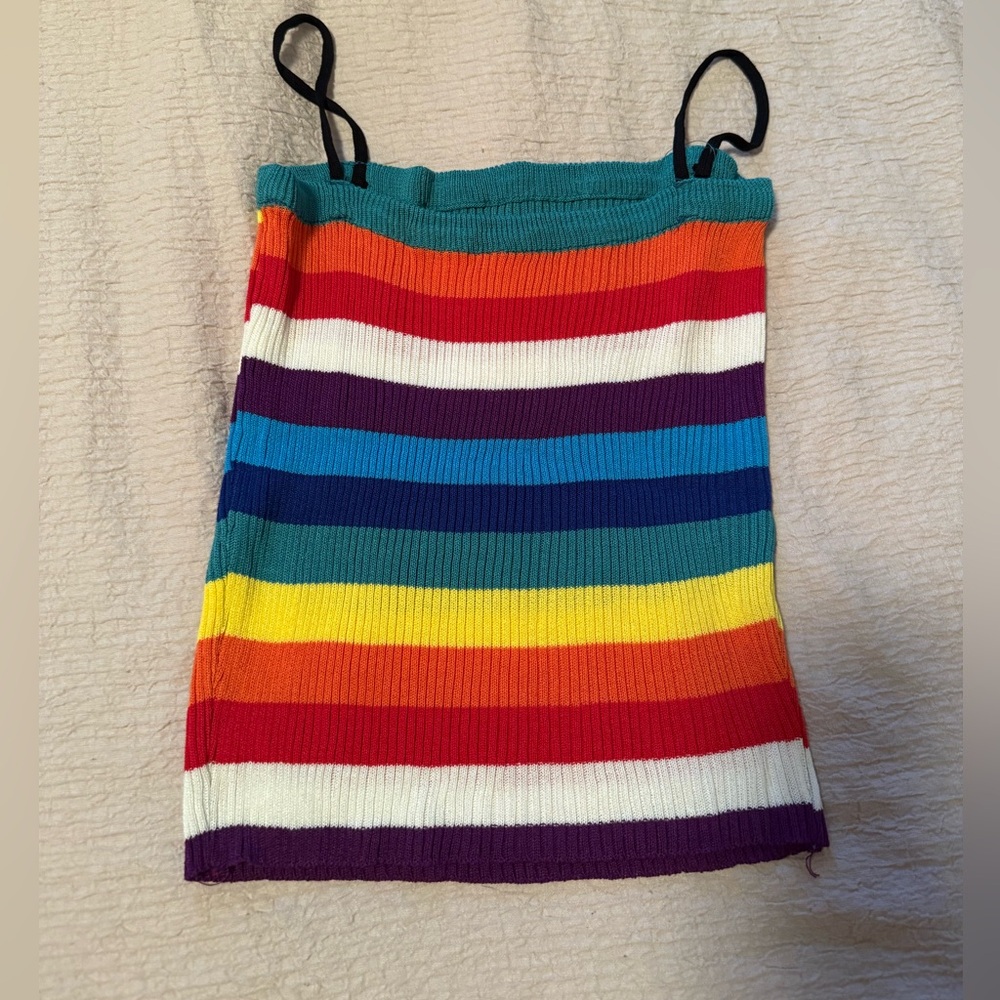 Colorful Strap Tube Top